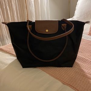 Black Longchamp tote